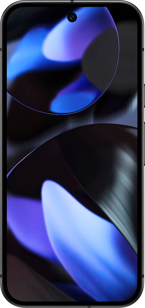 Google Pixel 9 in Obsidian, voorzijde