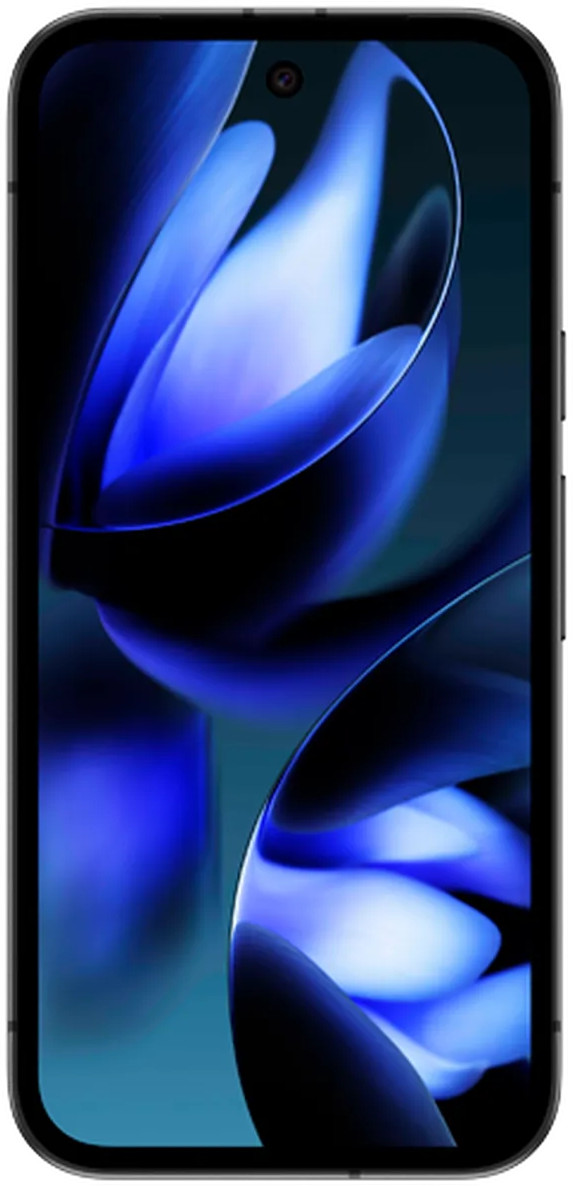 Google Pixel 9a in Obsidian, voorzijde